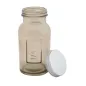 Słoik wysoki z pokrywką ze szkła recyklingowanego dymny 6,5x13,5 cm MIN 4